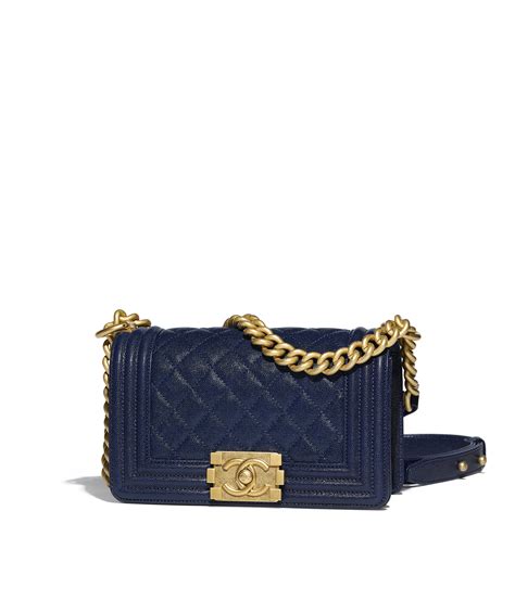 chanel navy blue small boy|BOY CHANEL .